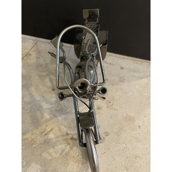 Motorcycle Chopper Metal Art Handmade Nuts and Bolts — Motorcycle, Biker… - Picture 3 of 8